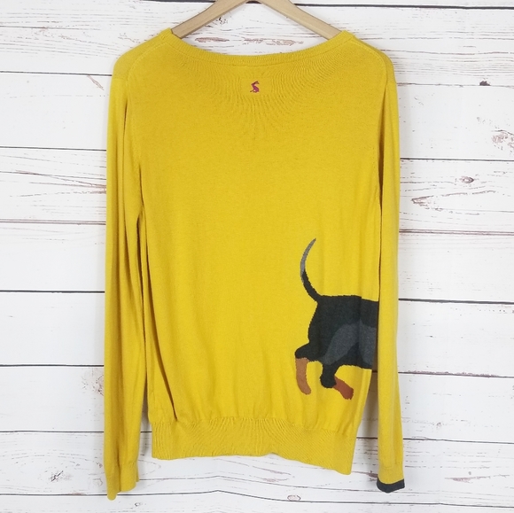 Joules Sweaters Joules Yellow Miranda Dachshund Dog Sweater Poshmark